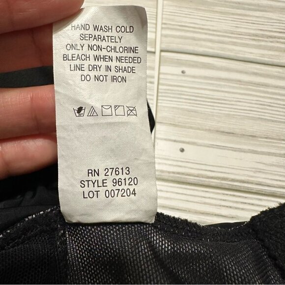 Inches Away Black & White Polka Dot One-Piece Swimsuit 8 Tummy Control - Picture 9 of 11